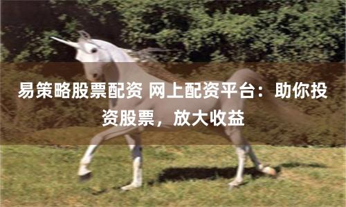 易策略股票配资 网上配资平台：助你投资股票，放大收益